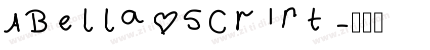 ABella script字体转换